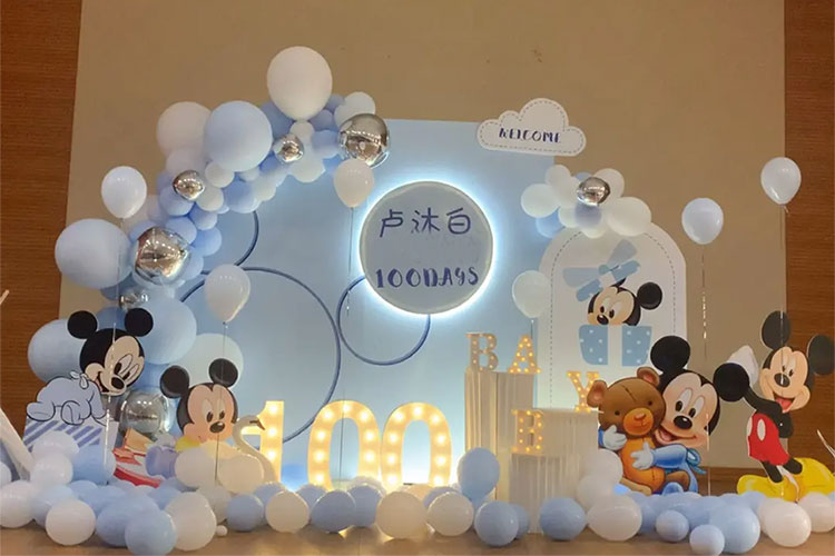 宝宝百天宴布置