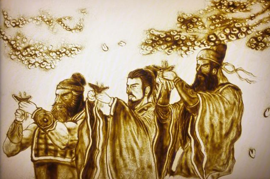 西安赛诺美沙画演出